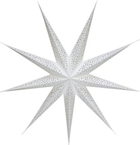 Biela papierová hviezda Vintage - 90 cm