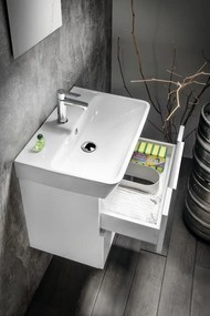 Bruckner Bruckner, NEON skrinka s keramickým umývadlom 60x41,5 cm, biela, 501.113.0