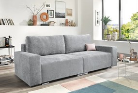 Rozkladacia pohovka Anafi, svetlo šedá látka