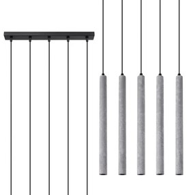 Sollux SL.1274 - Luster na lanku PASTELO 5xG9/8W/230V betón