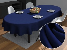 Biante Dekoračný oválny obrus Rongo RG-084 Námornícka modrá 50x100 cm