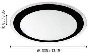 Eglo 99404 - LED Stropné svietidlo COMPETA LED/18W/230V
