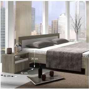 TEMPO KONDELA Mediolan spálňa dub sonoma truflový / biela