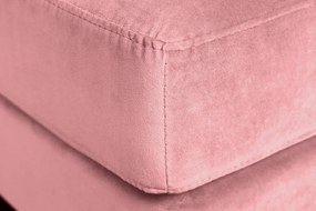 Taburetka Velvet Cozy 80cm staroružový zamat
