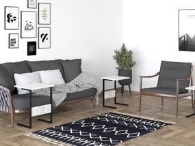Set 3ks. konferenčných stolíkov Bameni (čierna + kryštál). Vlastná spoľahlivá doprava až k Vám domov. 1094335