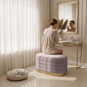 Taburet Bella růžový