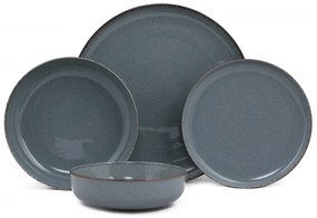 Porcelánová súprava 24 ks tanierov BlueBlue sivá/modrá
