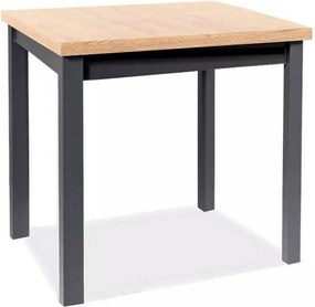 Vintino Jedálenský stôl TRONDHEIM-čierna/dub artisan