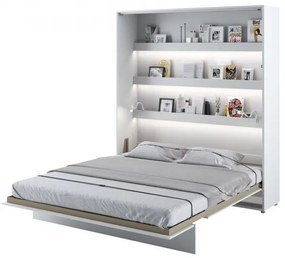 Vertikálna sklápacia manželská posteľ 180x200 CELENA - biele