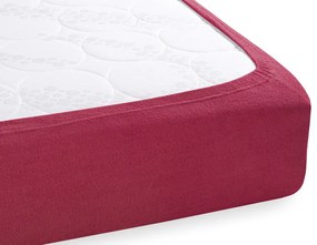 Detské froté napínacie prestieradlo do postieľky FR-010 Vínové 60 x 120 x 10 cm - do postieľky