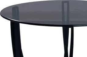 Stolík Maya, 50 cm, šedé sklo