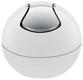 Biely plastový odpadkový kôš 1 l Bowl – Spirella