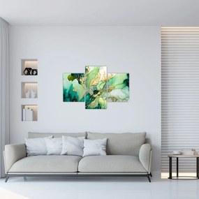Obraz - Zelená abstrakcia (90x60 cm)