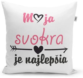 Sablio Vankúš Moja svokra je najlepšia: 40x40 cm
