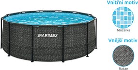 Marimex | Bazén Marimex Florida 3,66x1,22 m so zabudovaným skimmerom - motív RATAN | 10340320
