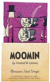 Voskované obrúsky Moomin By nightfall, 3ks