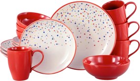 XXXLutz KOMBINOVANÝ SERVIS Joy Rot-bunt 16-dielne Creatable - Online Only bytové doplnky - 007768056703