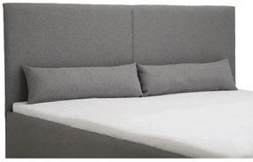 Čalúnená posteľ s úložným priestorom a matracom KARL 140 x 200 cm Žltá