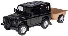Auto na diaľkové ovládanie Rastar Land Rover Defender 1:14 so svetlami RC0712 Farba: čierna
