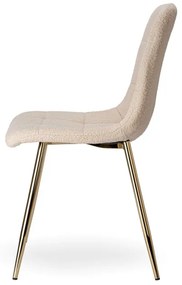 Jedálenská stolička DENVER Teddy zlatá / béžová