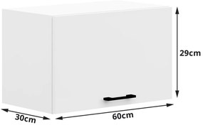 Kuchynská skrinka Olivia W I 60 cm cm biela - závesná