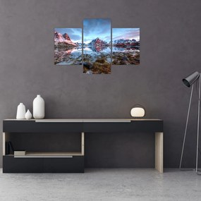 Obraz - Východ slnka nad Reine (90x60 cm)