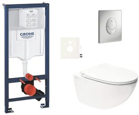 Závesný wc set do ľahkých stien / predstenová montáž SAT Infinitio SIKOGRSIN11SAP00