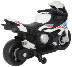 LEAN CARS Elektrická motorka BMW -S1000RR 2156 - biela - 1x45W - 12V3,5Ah - 2022