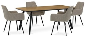 Autronic BONTEC Jedálenský stôl 180x90cm, mdf, dub, HT-533 OAK Farba: Prírodné