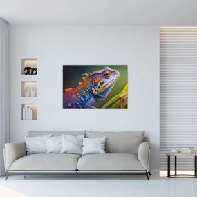 Obraz - Sfarbený leguán (90x60 cm)
