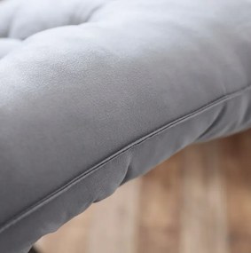 Sivý vankúš na záhradné lehátko 173 cm