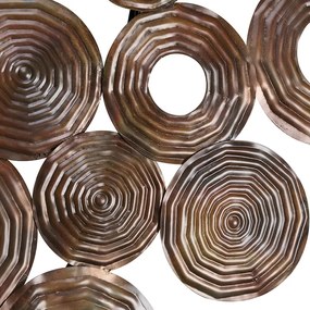 Art Deco nástenná lampa medená 138 cm - Circles