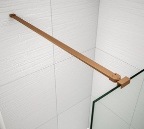 Polysan Polysan, ESCA COPPER MATT jednodielna sprchová zástena do priestoru, číre sklo, 1200 mm, ES1012-10