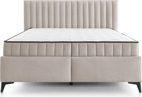 Posteľ Joy 160x200 cm, svetlo béžová látka