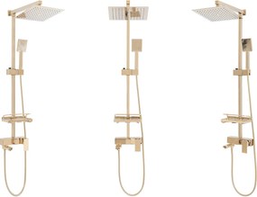 Rea Jack - sprchový set s otočným vaňovým výtokom, zlatá, REA-P7008