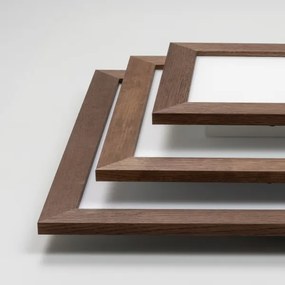 Brilagi - LED Stropné svietidlo SLIMFRAME WOOD LED/58W/230V 64x64 cm tmavohnedá