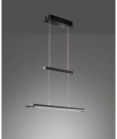 Čierne kovové LED stmievateľné závesné svietidlo Tenso – Fischer &amp; Honsel