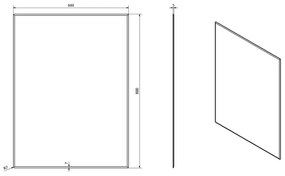 Sapho - Zrkadlo ACCORD 60x80 cm