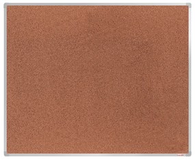 Korková nástenka boardOK v hliníkovom ráme, 1500 x 1200 mm, eloxovaný rám