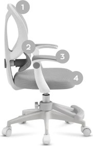 Detská otočná stolička Mark Adler Junior 4.5 Grey