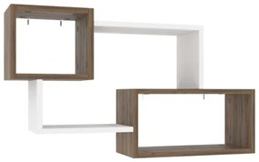 Nástenná polica AYDER 51x90 cm hnedá/biela