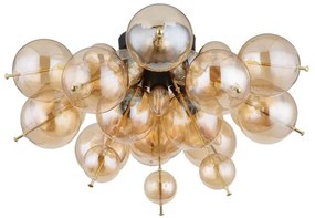 Globo 15633DA - Prisadený luster UDO 3xE14/25W/230V pr. 55 cm zlatá