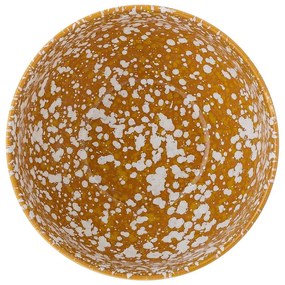 Oranžovo-biela kameninová miska Bloomingville Carmel, ø 15,5 cm
