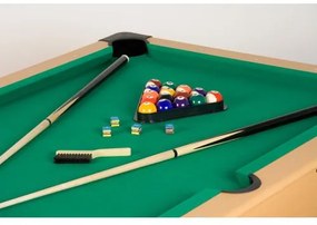 GamesPlanet® 1416 Biliardový stôl pool biliard s vybavením 6 ft, sv. drevo