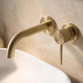 Rea Lungo Grip, podomietková umývadlová batéria, zlatá matná, REA-B7431