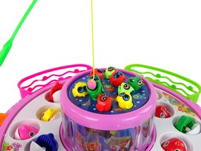 LEAN TOYS Rybolov ružový - arkádová hra