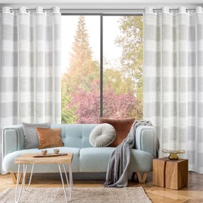 ZÁVES NA KRÚŽKOCH MARGARET 140X250 CM BIELA