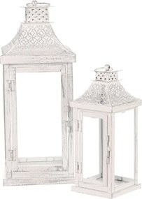 Set dvoch lampášov biely LUC305 (2 ks)