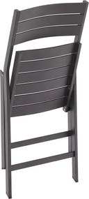 Čierna kovová záhradná stolička Torreta – Kave Home