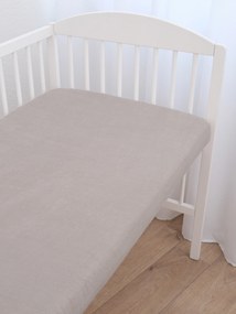 Froté plachta do postieľky 60 × 120 cm - cappuccino
